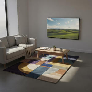 100% Wool Indian Vintage Authentic Hand Woven Bohemian Home Decor Soft Tufted Hand Knotted Floor Area <b>Rug</b> Carpet <b>Room</b> - Product Image 1