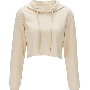 Sudadera Corta con Capucha para Mujer, Invierno 2026, 100% Algodón, Alta Calidad, Resistente al Viento, Ecológica, con Logotipo Frontal, Estilo Casual Urbano, Tejida - Product Image 5