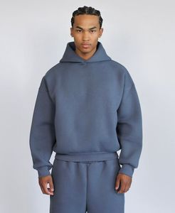 Sweat à capuche lourd avec imprimé graphique vintage surdimensionné T-shirt Streetwear pour homme grande taille en coton lourd - Product Image 4