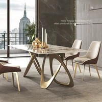 Ensemble de table à manger en verre trempé noir moderne à prix d'usine pour utilisation hôtelière