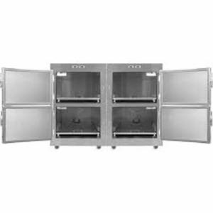 Cámara mortuoria de refrigerador de acero de 4 cuerpos para almacenamiento seguro de cadáveres muebles de hospital - Product Image 3