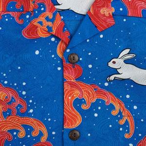 Pakistan Usine En Gros Hawaïen Hommes Chemises De Style De Mode Numérique Impression 3D Coupe Ample À Manches Courtes Chemise De Vacances - Product Image 4