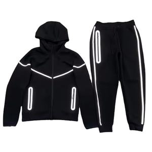 Chándal de Forro Polar Técnico con Logotipo Personalizado, Chándal de Otoño Invierno, Pantalones Deportivos de Algodón Grueso Ecológico, Moda Masculina 2026 - Product Image 2