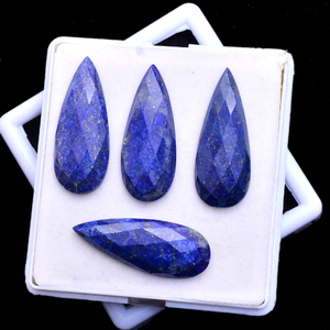 Piedra preciosa de lapislázuli Natural de alta calidad, 33x13mm, corte de pera, 12 Cts, ventas de Iroc, piedra suelta, azul, Afgani, lapislázuli, pera, cabina facetada - Product Image 1
