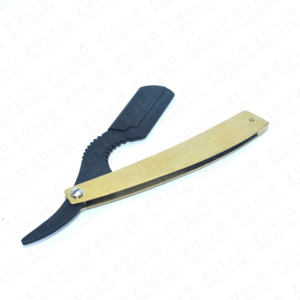 OEM Black Leaf Handle Straight Edge <b>Razor</b> Stainless Steel Folding Barber Shaving <b>Razor</b> Custom Color for <b>Men's</b> Grooming - Product Image 4