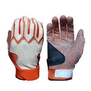 Gants de frappeur en cuir de porc réglable adulte jeunesse enfants gants de frappeur Baseball Softball vente en gros gants d'entraînement sportif - Product Image 1
