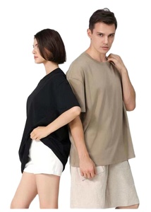 Camiseta personalizada con logotipo impreso, moda personalizada, camiseta pesada de gran tamaño de 240gsm, Camiseta con estampado de algodón 100% para hombre - Product Image 4