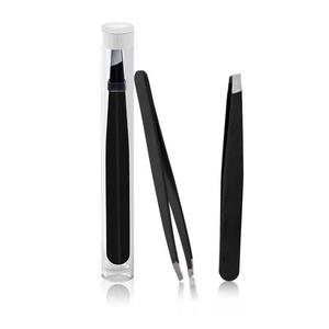 Pinzas para cejas con punta puntiaguda de Color personalizado OEM con etiqueta privada 2025, pinzas profesionales para moldear cejas de acero inoxidable de primera calidad - Product Image 6