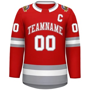 Personnalisable de haute qualité léger mince Polyester Hockey maillots d'entraînement respirant vêtements de Hockey sur glace pour hommes enfants jeunes adultes - Product Image 6