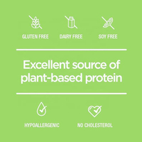 Poudre de protéines de pois végétalienne sans sucre, formule personnalisée, à base de plantes, pour complément nutritionnel énergétique
