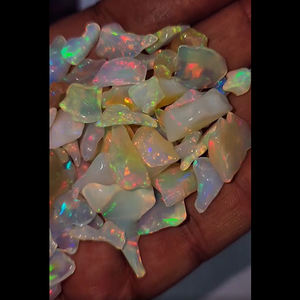 โอปอลเอธิโอเปียธรรมชาติ78ชิ้น10มม. ถึง25มม. หยาบ190 CTS ล็อต iroc ขายคุณภาพสูงโอปอลสีขาวอัญมณีหลวมเรา $183 - Product Image 2