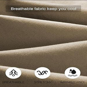 Pantalon cargo confortable pour homme, en coton uni, anti-froissement, pantalon de travail personnalisé, téléchargé par Dress Sports - Product Image 4