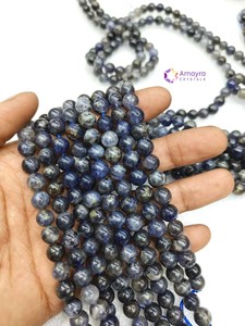 Venta al por mayor de cuentas de turmalina negra de 10mm, cuentas de ágata de piedra Natural, comprar en línea de Amayra Crystals Exports - Product Image 2