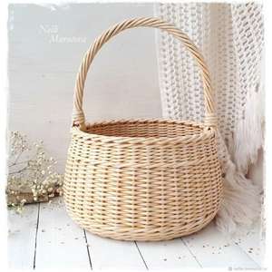 Cesta y papelera de ratán hecha a mano 100%, Material respetuoso con el medio ambiente, cesto para regalos, paños, juguetes para niños, contenedor de bebidas, cesta de TCD - Product Image 2