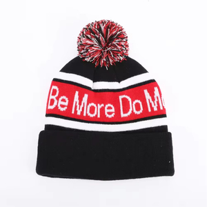 Bonnet d'hiver unisexe en tricot plat respirant imperméable avec logo personnalisé en acrylique, design tendance 2026 - Product Image 1