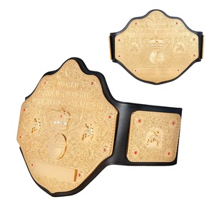 World Heavyweight Big Gold Championship Belt Instrument Set para adultos 4MM Manual de PVC con hebilla Tamaño personalizable - Product Image 2