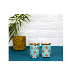 Cobre y vidrio impreso Pinta Hecho a mano Pulido con tallo largo Producto de venta a precio barato - Product Image 3