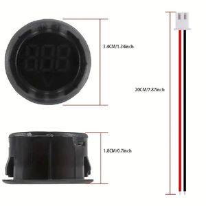 Voltímetro Digital de CC 4-100V con Indicador Rojo de AEK-Tech para Vehículos, Caravanas, Motocicletas, Yates y Barcos - Product Image 2