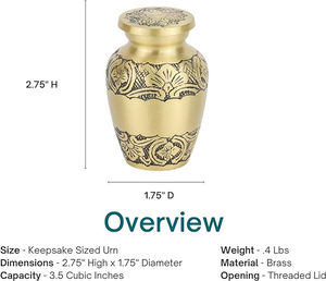 Embrassez souvenir cheval blanc urnes funéraires artisanat indien souvenir en aluminium avec autocollant fini - Product Image 4