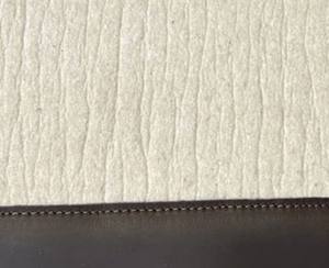 Selle de cheval en feutre de laine 100% résistante - Selle de cheval de style western à ajustement contour avec renfort en cuir durable - Équestre - Product Image 3