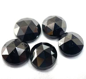 เพชรสีดำธรรมชาติ3.5มม. กุหลาบตัด-เพชรสีดำหลวมกุหลาบตัด - Product Image 4
