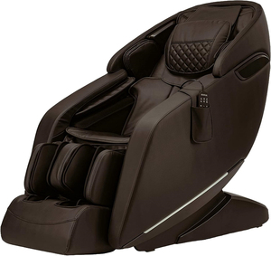 Fauteuil de massage complet Shiatsu, inclinable en apesanteur, avec modes automatiques, chauffage du dos et des mollets, massage des pieds, extension de repose-mollets - Product Image 1