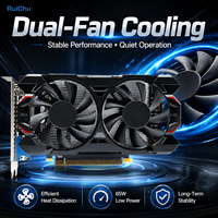 Carte graphique de bureau neuve RuiChu GTX 750 4 Go GDDR5 128 bits pour jeux 4K, double ventilateur, PCI Express 3.0 X16 DirectX 12