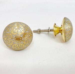 Hot sell brass round knob <b>pull</b> cabinet drawer <b>for</b> <b>home</b> dresser door cabinet furniture decorative kitchen wardrobe handle knobs - Product Image 1