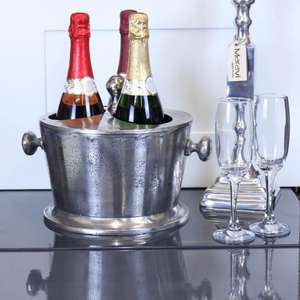Enfriador de vino de champán con asa Artesanías Enfriador de vino de metal Fiestas Suministros para eventos Bañera de bebidas Cubo de hielo de estilo americano - Product Image 6