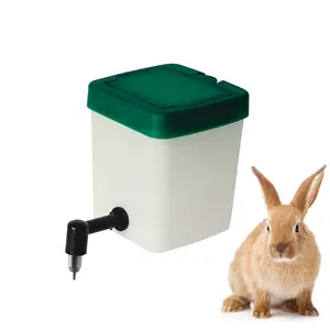 Raising Rabbits Equipment for Farm / Home Use Automatic Drinker with 180 degree Stainless Steel Nipple Easy to Customize