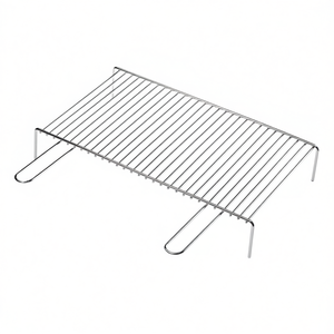 Parrilla de Barbacoa Redonda de Acero Cromado Pulido de Alta Resistencia, 60x40cm, Modelo 00760 - Product Image 2