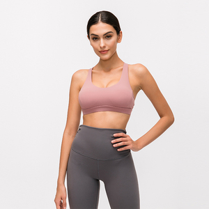 Conjunto de Fitness para gimnasio y Yoga sin costuras de talla grande para mujer, sujetador ligero y transpirable, mallas frontales, venta al por mayor, Fitness para chica al aire libre - Product Image 4