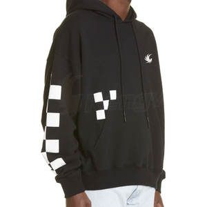 Sweats à capuche d'hiver pour hommes de haute qualité motif solide épaissi et chaud avec imprimé à carreaux - Product Image 5