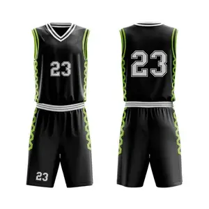 Neue 2024 einzigartige sublimierte individuelle Basketballtrikots Design billige Basketballuniform