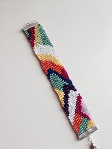 Elegantes pulseras de cuentas de semillas Pulseras hechas a mano Joyería con cuentas Pulseras únicas Cuentas de semillas reales hechas a mano completas - Product Image 5