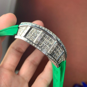 Montre de haute qualité avec diamants DEF Lab Moissanite, diamants incolores, style hip-hop - Product Image 4