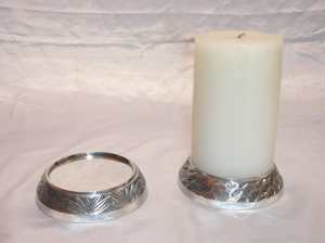 Hot Vantage Modern Fancy Luxury Material de latón macizo menorah con acabado de níquel para decoración del hogar y uso de festivales Iglesia - Product Image 4