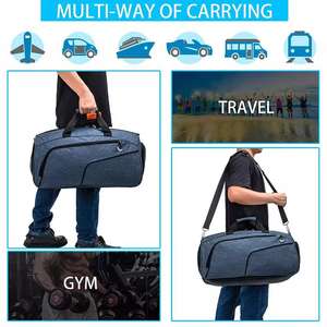 กระเป๋าออกกำลังกายกันน้ำสำหรับผู้ชายและผู้หญิงกระเป๋าใส่ของสำหรับเดินทางข้ามคืนสำหรับเล่นกีฬาโยคะฟิตเนสออกแบบโลโก้ได้ตามที่ต้องการ - Product Image 2