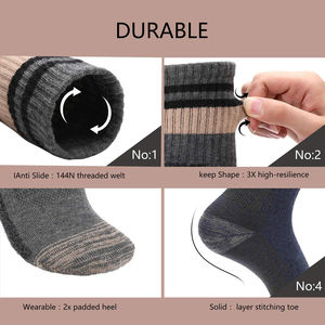 Professional High Quality Men's Casual Sports Socks Customized Logo Printing Polyester Material Thermal Athletic - Product Image 2