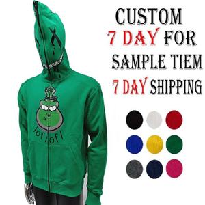 Logotipo personalizado Venta caliente de alta calidad Unisex Full Zip Ups Hoodies Rhinestone Hoodies naranja y púrpura algodón Casual Y2K Hoodies hombres - Product Image 2