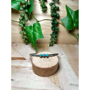 Duane Smith Kingman Turquoise & Sterling Silver Fashion Cuff Bracelet - Product Image 1