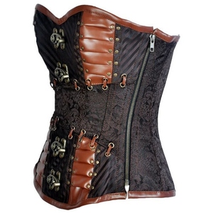 Stylish <b>Women's</b> Faux Leather <b>Corset</b> Comfortable Xl Size New Design Silk Knitted High Quality Bra Custom Logo Body Shaping Price - Product Image 5