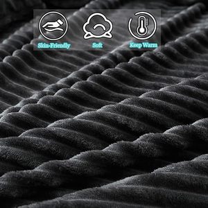 ชุดผ้านวมหนานุ่ม4ชิ้น, เซ็ตผ้าปูที่นอนหนานุ่มสีทึบผ้าลูกฟูกปลอกผ้านวม - Product Image 3