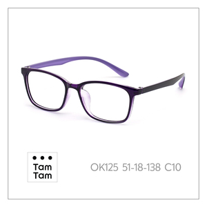 TamTam Excelentes Monturas Ópticas Cuadradas Unisex C21 TR90 con Protección Anti-Luz Azul, Montura Completa, Ligeras, EMS Grilamid TR105 - Product Image 4