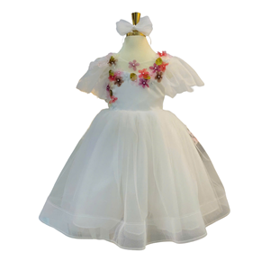 ชุดเดรสเด็กผู้หญิงแขนสั้นแบบสบายๆ หลายชั้น สไตล์วินเทจ เป็นมิตรกับสิ่งแวดล้อม มีหลายสีให้เลือก รับทำโลโก้ตามสั่ง ผลิตแบบ ODM - Product Image 1