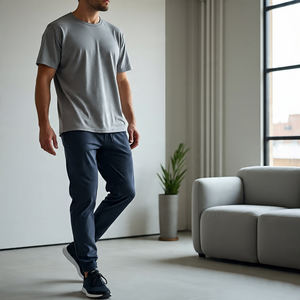 Camiseta con hombros caídos, chándal, conjuntos de pantalones de sudor holgados, ropa deportiva para hombre, ropa deportiva para correr, camisetas, chándal para hombre - Product Image 4