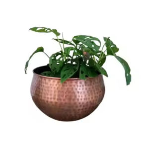 Pot de fleur Design classique Pot de plantes en métal argenté et jardinières avec support pour jardinière de décoration de jardin d'hôtel à la maison - Product Image 5