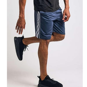 Nouveau short de sport 2 en 1 pour la course à pied à séchage rapide avec poche latérale Short de basket-ball athlétique en maille pour homme 100% polyester - Product Image 5