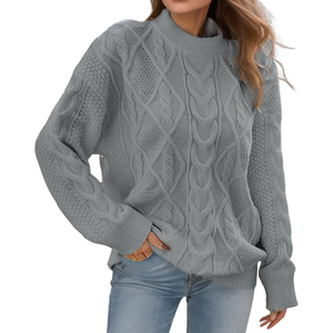 Precio de fábrica de alta calidad OEM & ODM personalizable otoño Casual de punto O-cuello de lana/suéter Acrílico - Product Image 1