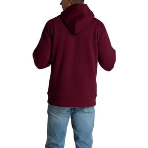 Streetwear coupe régulière pour hommes, sweat à capuche à épaules tombantes, molleton lourd, solide, hiver, décontracté, délavé vintage - Product Image 5